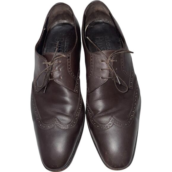 A. Testoni Basic Brown Leather Wing Tip Oxford Shoes     Size: 9M - Picture 1 of 7